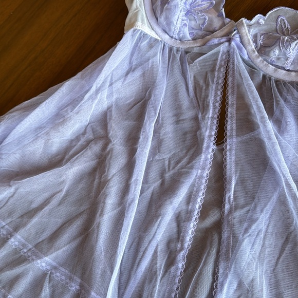 Purple Teddy with Garter - Picture 5 of 14